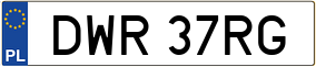 Trailer License Plate